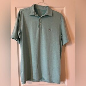 Vineyard Vines Men's Aqua Polo Shirt